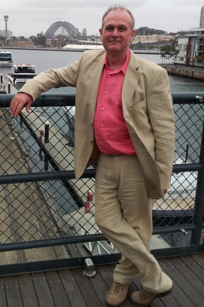 Sean Croyston, Founder of loqyn, at Sydney Harbour Bridge